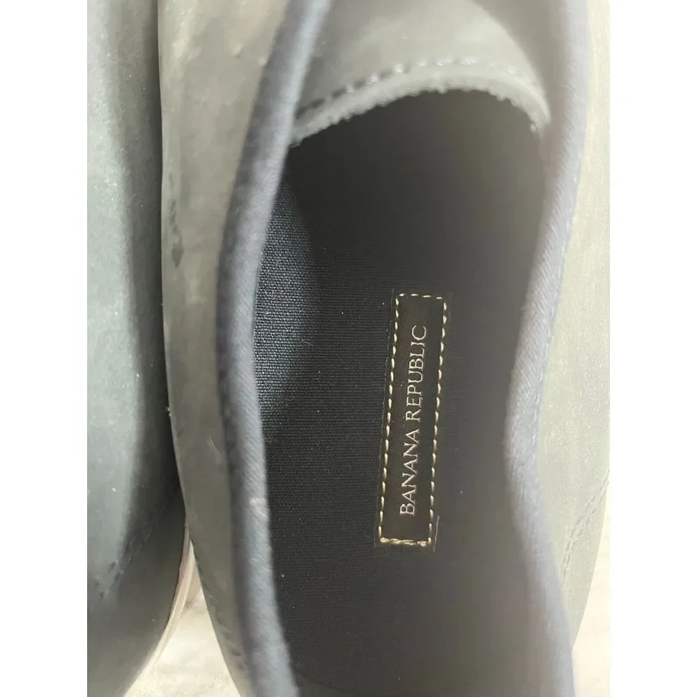 Banana Republic Shoes‎ Men's 13 Blue Leather Nubuck Court  Lace Up Sneakers